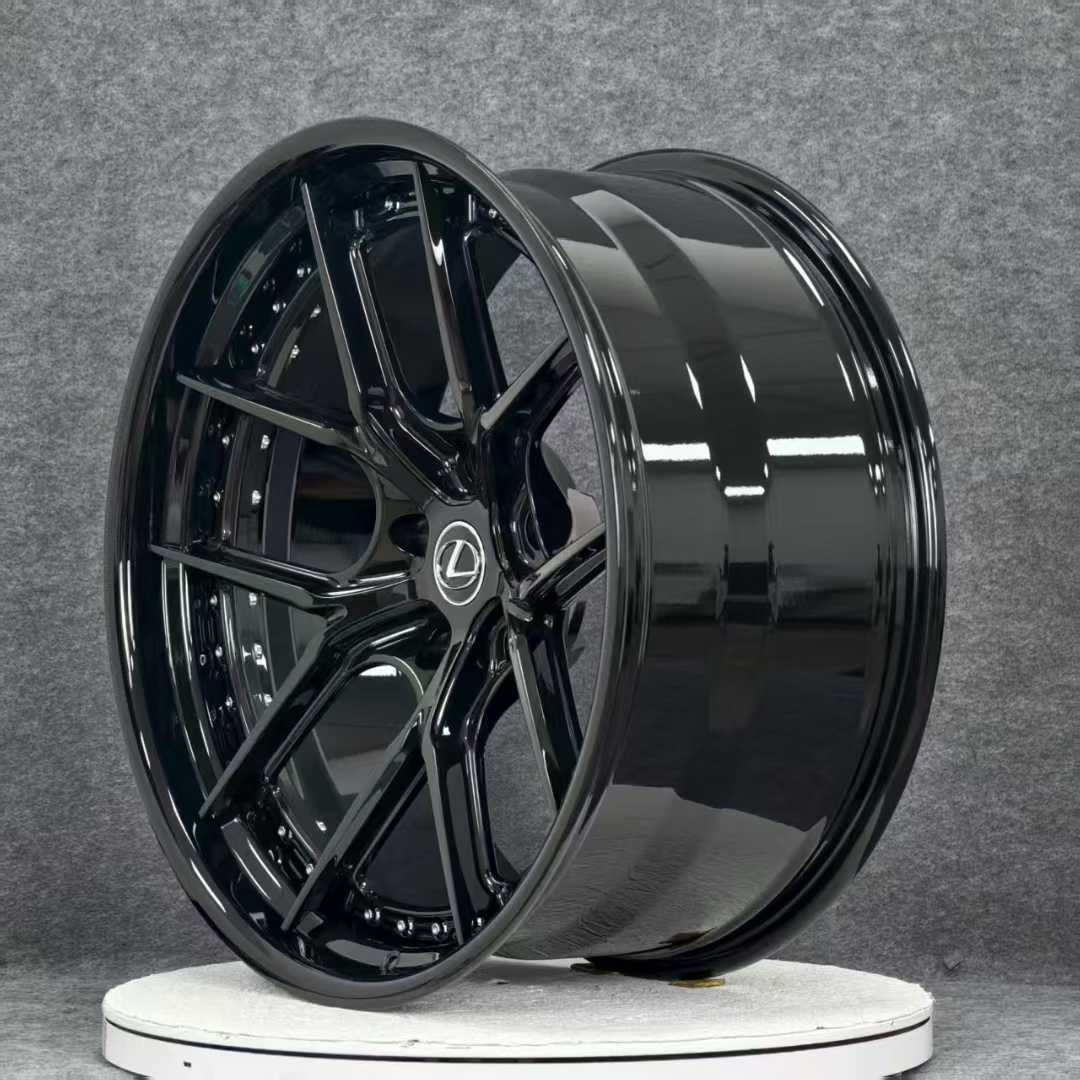 ZG25073113 Lexus LX570 23" Alloy Wheels | Gloss Black - Image 3