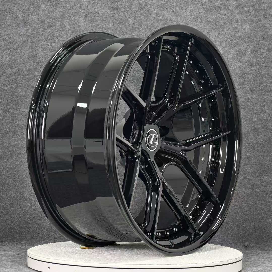 ZG25073113 Lexus LX570 23" Alloy Wheels | Gloss Black - Image 4