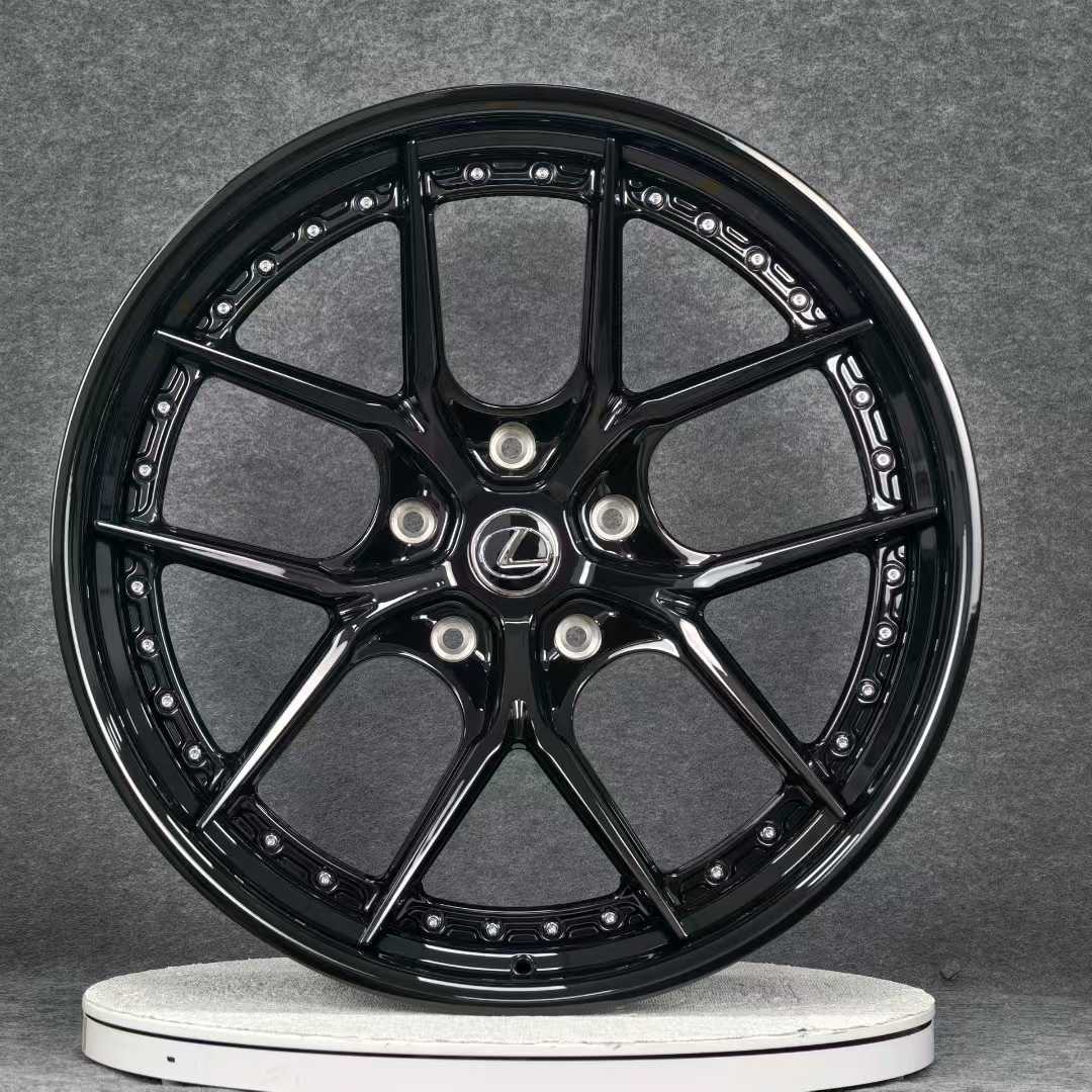 ZG25073113 Lexus LX570 23" Alloy Wheels | Gloss Black - Image 2